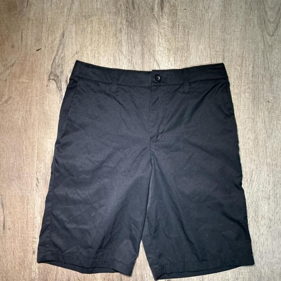 Under Armour Pants - Under Armour Athletic Shorts Boys Youth Size 14 Black Loose Fit Basketball UA